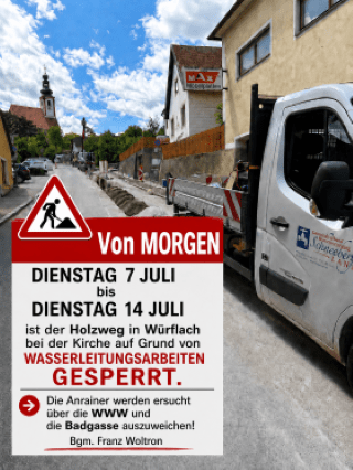 Verkehrsbehinderungen Holzweg_--